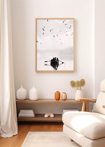 Tablou decorativ, Artnewclahsp90-3348, Lemn masiv, MDF, Multicolor