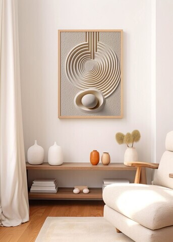 Tablou decorativ, Artnewclahsp95-5070, Lemn masiv, MDF, Multicolor
