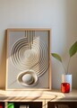 Tablou decorativ, Artnewclahsp95-5070, Lemn masiv, MDF, Multicolor