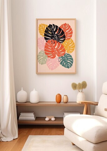 Tablou decorativ, Artnewclahsp96-3348, Lemn masiv, MDF, Multicolor