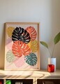 Tablou decorativ, Artnewclahsp96-5070, Lemn masiv, MDF, Multicolor