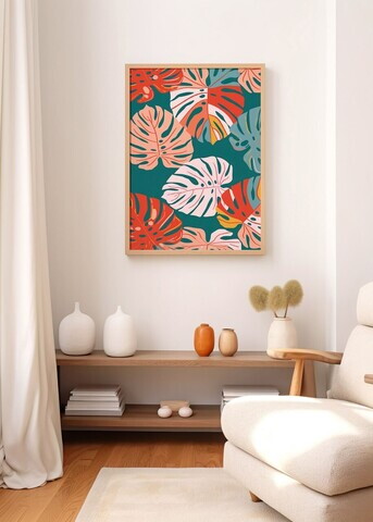 Tablou decorativ, Artnewclahsp97-3348, Lemn masiv, MDF, Multicolor