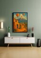 Tablou decorativ, Artnewclsyh100-3348, Lemn masiv, MDF, Multicolor