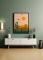 Tablou decorativ, Artnewclsyh43-5070, Lemn masiv, MDF, Multicolor