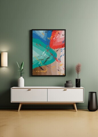 Tablou decorativ, Artnewclsyh45-5070, Lemn masiv, MDF, Multicolor