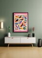 Tablou decorativ, Artnewclsyh76-3348, Lemn masiv, MDF, Multicolor