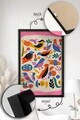 Tablou decorativ, Artnewclsyh76-3348, Lemn masiv, MDF, Multicolor