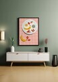 Tablou decorativ, Artnewclsyh77-5070, Lemn masiv, MDF, Multicolor