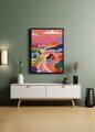 Tablou decorativ, Artnewclsyh78-5070, Lemn masiv, MDF, Multicolor