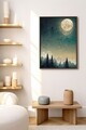 Tablou decorativ, Artnewclsyh81-5070, Lemn masiv, MDF, Multicolor