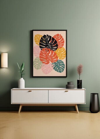 Tablou decorativ, Artnewclsyh96-3348, Lemn masiv, MDF, Multicolor