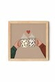 Tablou decorativ, Artkare2, Lemn masiv, MDF (Grosime: 5 mm), Multicolor
