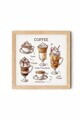 Tablou decorativ, Artkare14, Lemn masiv, MDF (Grosime: 5 mm), Multicolor