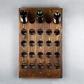 Raft pentru sticle de vin, Hanah Home, Raf340, 49x70x9 cm, Lemn masiv, Lemn