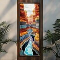 Tablou decorativ, LONG007-S/120-40, MDF, Imprimat UV, Multicolor