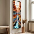 Tablou decorativ, LONG007-S/120-40, MDF, Imprimat UV, Multicolor