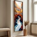 Tablou decorativ, LONG008-S/120-40, MDF, Imprimat UV, Multicolor