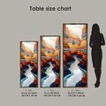 Tablou decorativ, LONG008-S/120-40, MDF, Imprimat UV, Multicolor