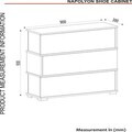 Pantofar, Hanah Home, Napolyon, 90x93x30 cm, PAL, Travertin / Gresie