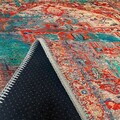 Covor, Woobtny085, 80x200 cm, BUMBAC/CHENILĂ, Rosu
