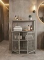Dulap multifunctional, Hanah Home, Kron, 68.5x91.5x33 cm, Metal, Gri