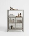 Dulap multifunctional, Hanah Home, Kron, 68.5x91.5x33 cm, Metal, Gri