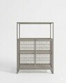 Dulap multifunctional, Hanah Home, Kron, 68.5x91.5x33 cm, Metal, Gri