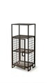 Dulap multifunctional, Hanah Home, Vorn, 41.5x96x33 cm, CONSTRUCȚII METALICE, Negru