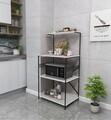 Dulap multifunctional, Hanah Home, Anemon, 60x124x45 cm, PAL, Alb