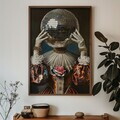 Tablou decorativ, GE132-L, MDF, Lemn, Multicolor