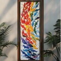 Tablou decorativ, EMR096, MDF, Lemn, Multicolor