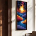 Tablou decorativ, FAH019-150, MDF, Lemn masiv, Multicolor