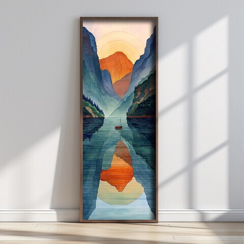 Tablou decorativ, FAH025-120, MDF, Lemn masiv, Multicolor