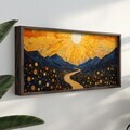 Tablou decorativ, FAH074-120, MDF, Lemn masiv, Multicolor
