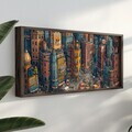 Tablou decorativ, FAH076-150, MDF, Lemn masiv, Multicolor