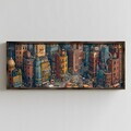 Tablou decorativ, FAH076-150, MDF, Lemn masiv, Multicolor