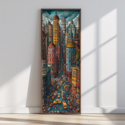 Tablou decorativ, FAH079-120, MDF, Lemn masiv, Multicolor