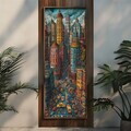 Tablou decorativ, FAH079-120, MDF, Lemn masiv, Multicolor