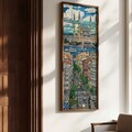 Tablou decorativ, FAH096-120, MDF, Lemn masiv, Multicolor