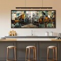 Tablou decorativ, FAH102-150, MDF, Lemn masiv, Multicolor