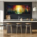 Tablou decorativ, FAH108-150, MDF, Lemn masiv, Multicolor