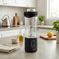 Blender portabil Berlinger Haus, Black Rose, 400 ml, 110W, 9x27.2 cm, inox/plastic, negru/transparent