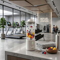Blender portabil Berlinger Haus, Sahara, 400 ml, 110W, 9x27.2 cm, inox/plastic, crem/transparent