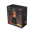 Blender pentru smoothie Fashion TV, Black Rose, 320W, 300 ml/ 600 ml, inox/plastic, negru/transparent