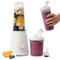 Blender pentru smoothie Fashion TV, Sahara, 320W, 300 ml/ 600 ml, inox/plastic, crem/transparent