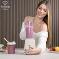 Blender pentru smoothie Fashion TV, Sahara, 320W, 300 ml/ 600 ml, inox/plastic, crem/transparent