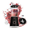 Blender de masa Fashion TV, Black Rose, 1.5L, 1000W, plastic/sticla, negru/transparent