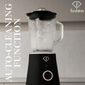 Blender de masa Fashion TV, Black Rose, 1.5L, 1000W, plastic/sticla, negru/transparent