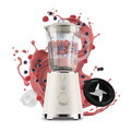 Blender de masa Fashion TV, Sahara, 1.5L, 1000W, plastic/sticla, crem/transparent