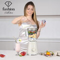 Blender de masa Fashion TV, Sahara, 1.5L, 1000W, plastic/sticla, crem/transparent